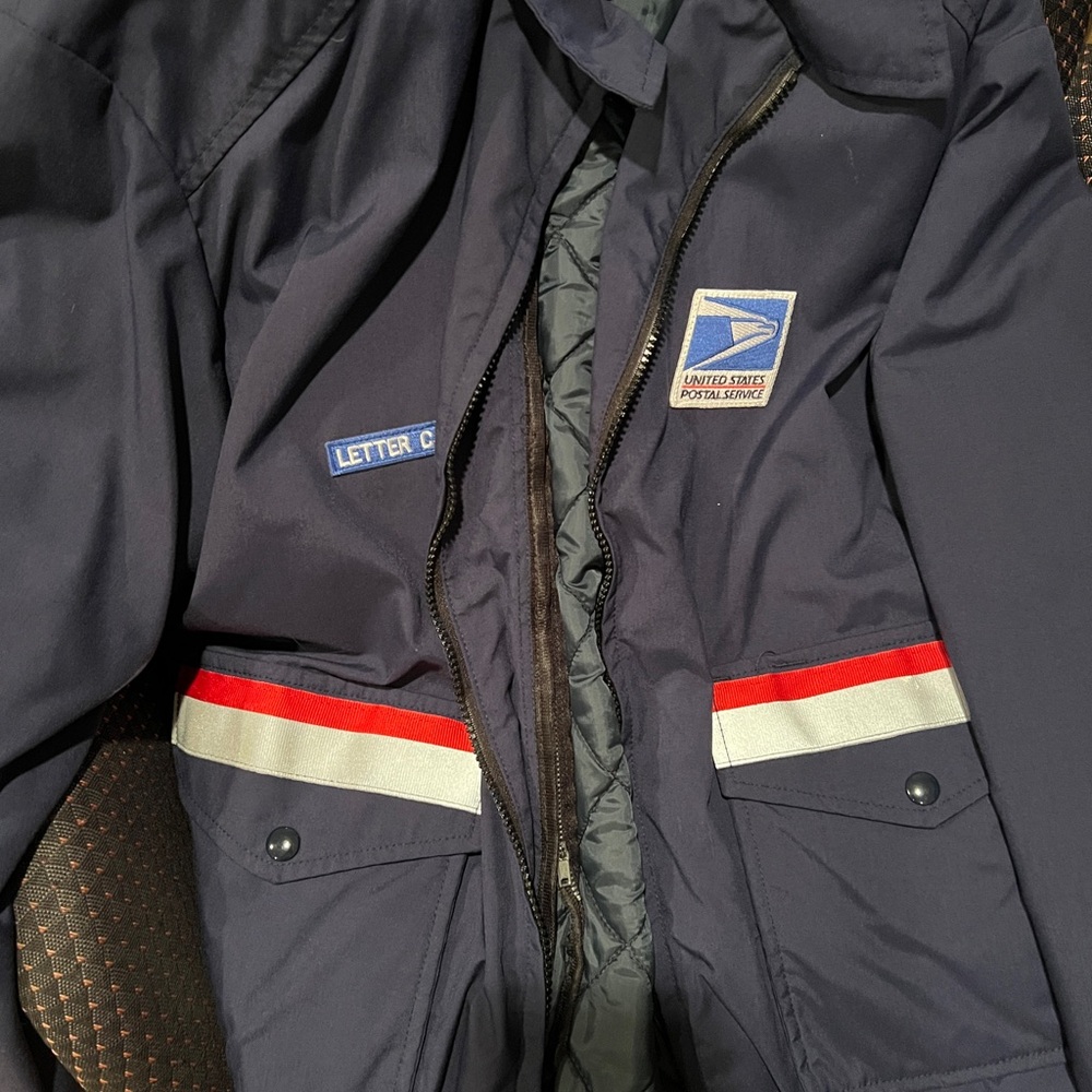 USPS Postal Uniform Bomber Jacket w/ Zip-Out Quilted Liner – Union Made LARGE